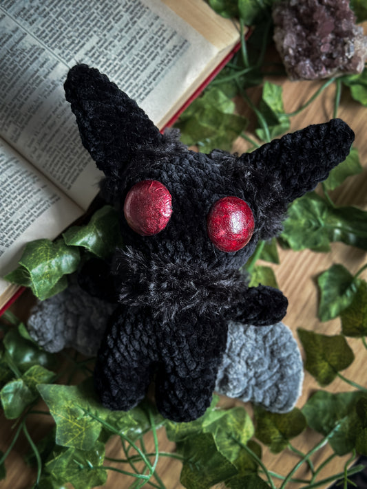 Mothman Plush | Handmade Cryptid Familiar