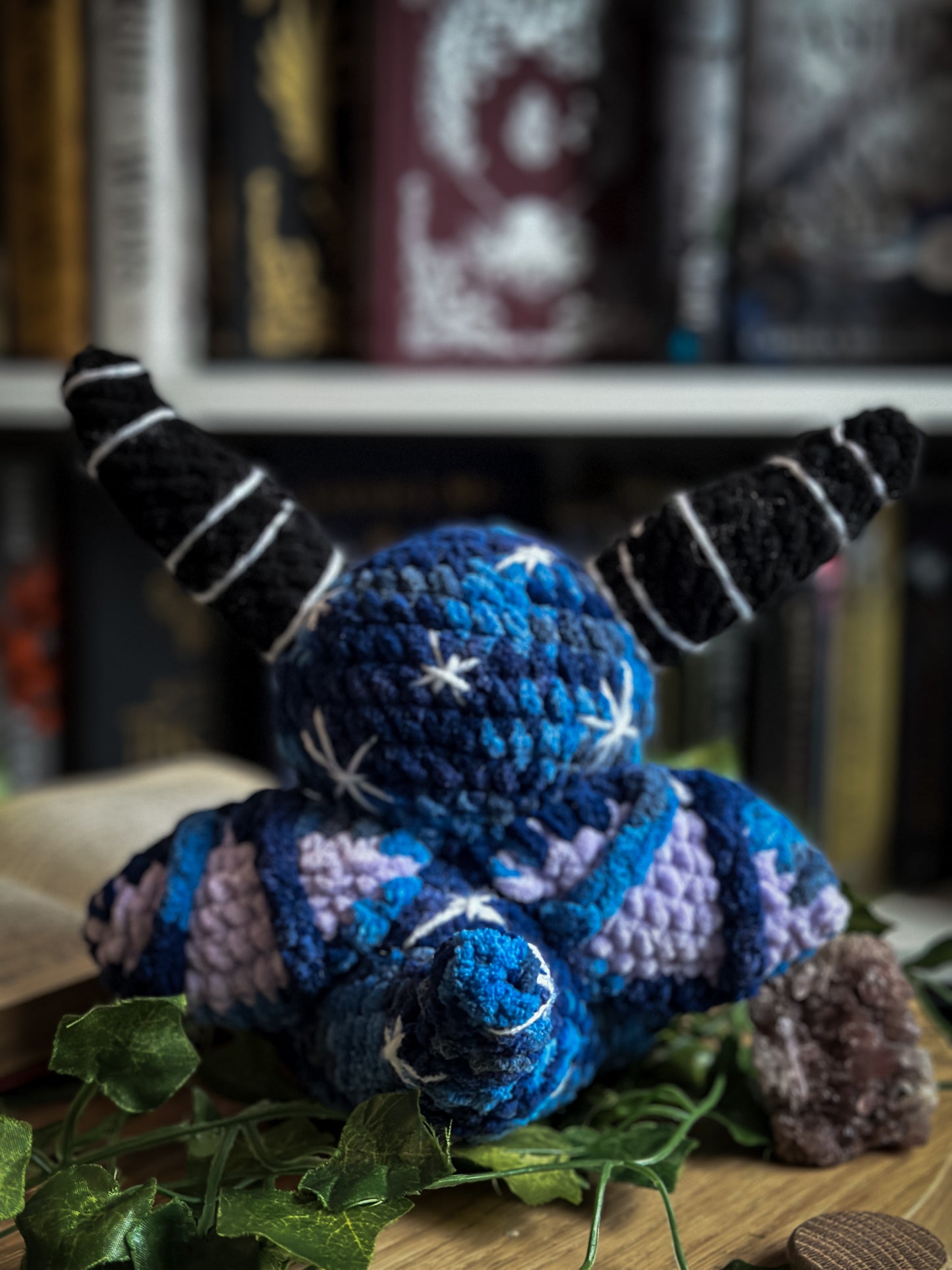 Cosmic Imp Plush | Handmade Celestial Crocheted Familiar